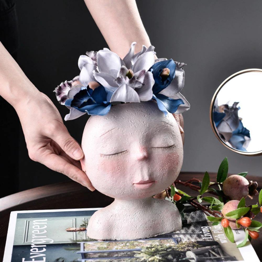 Tranquil Sleep Face Planter Vase