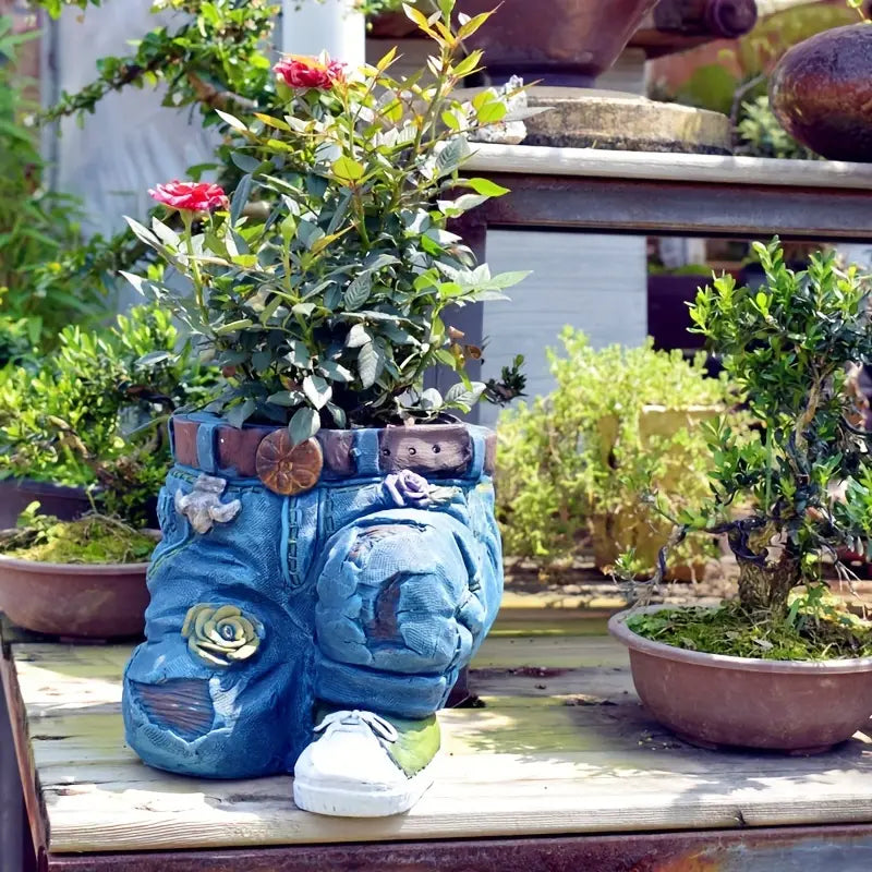 Retro Denim - Garden Planter