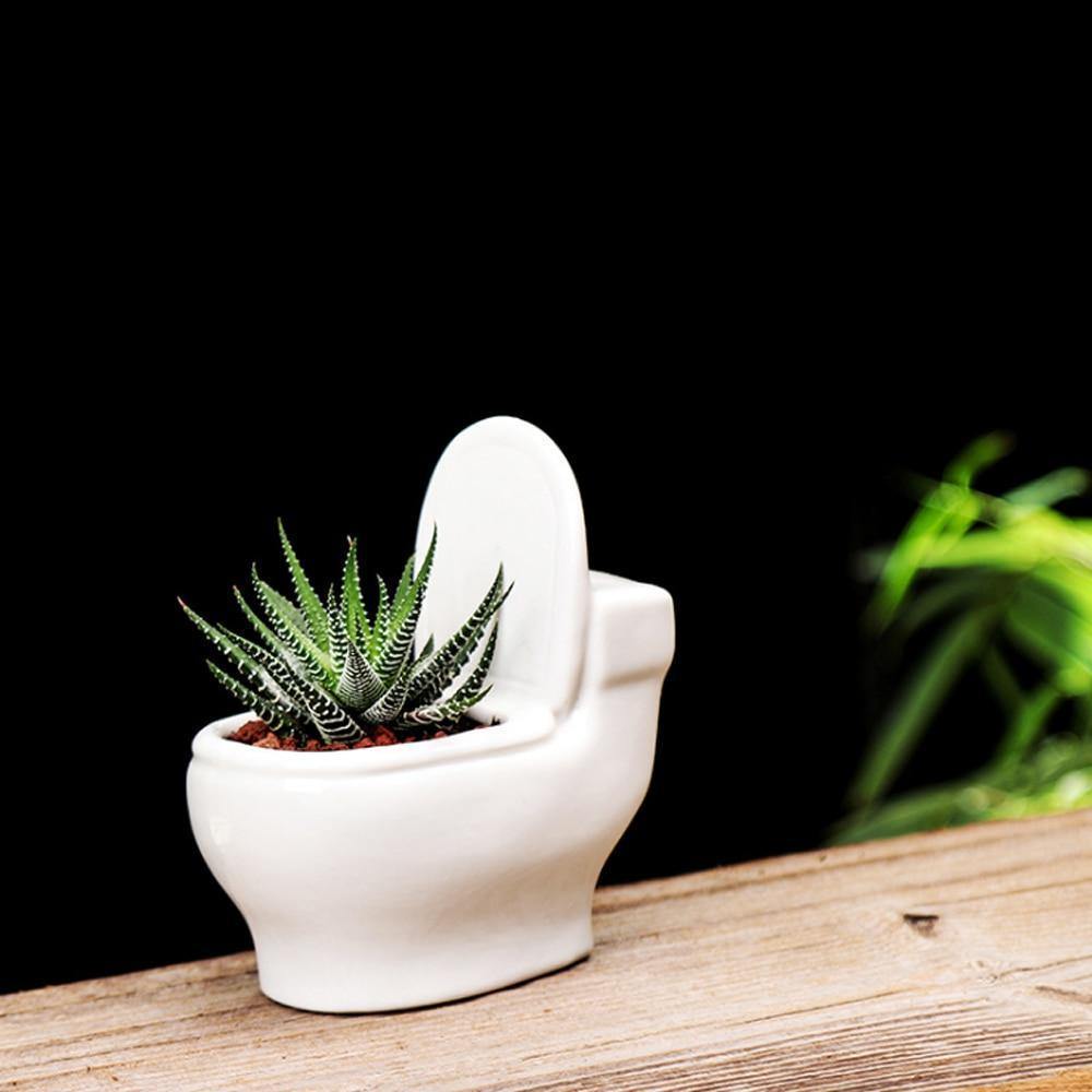 Artisan Crafted Clay Bathroom Plant Holder